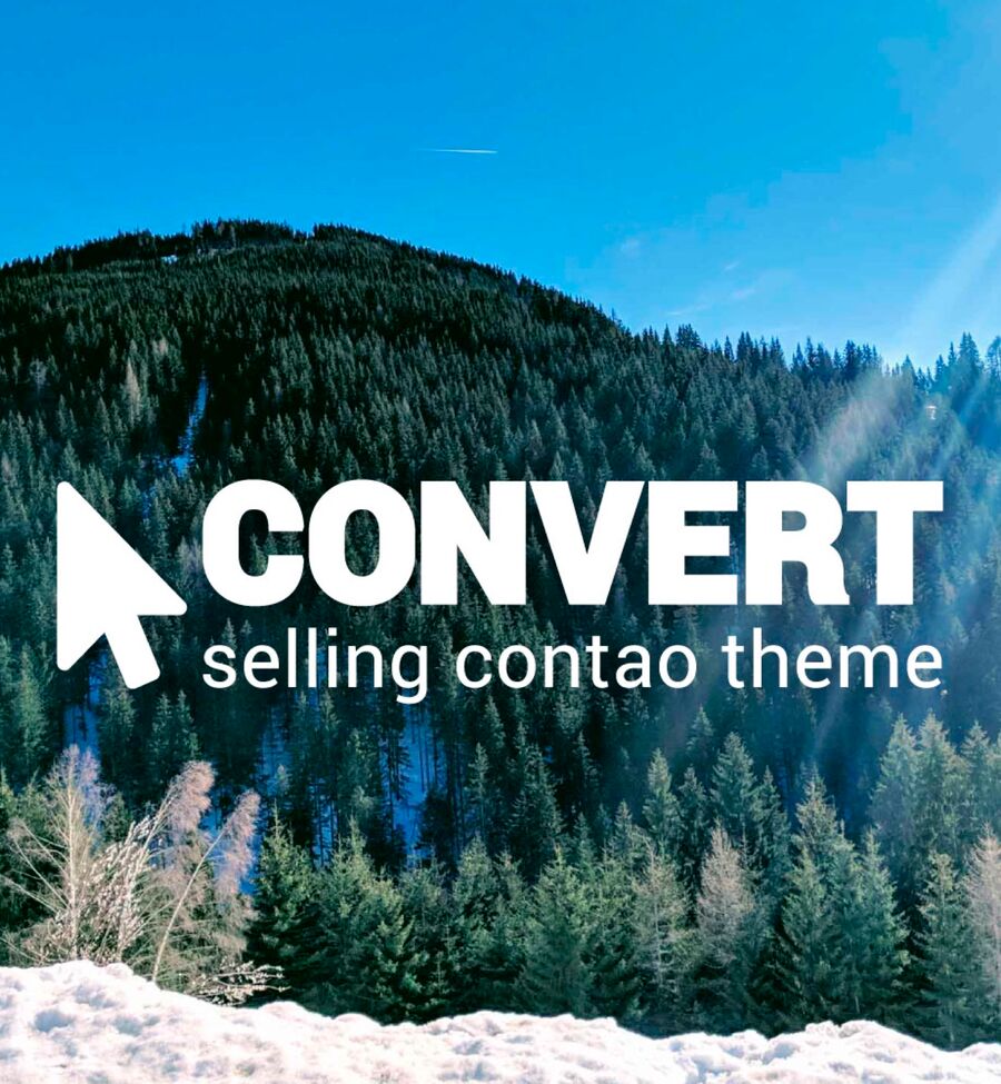 CONVERT Contao Theme für Landingpages